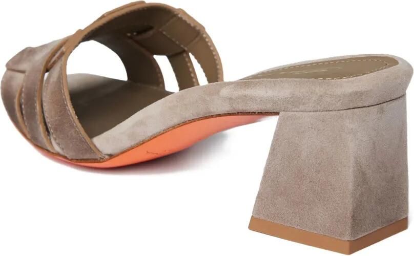 Santoni Sandalen met blokhak Beige - Foto 2