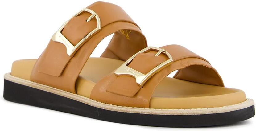 Santoni Sandalen met dubbele gesp Beige - Foto 3