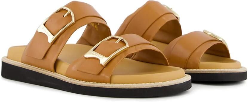 Santoni Sandalen met dubbele gesp Beige - Foto 5