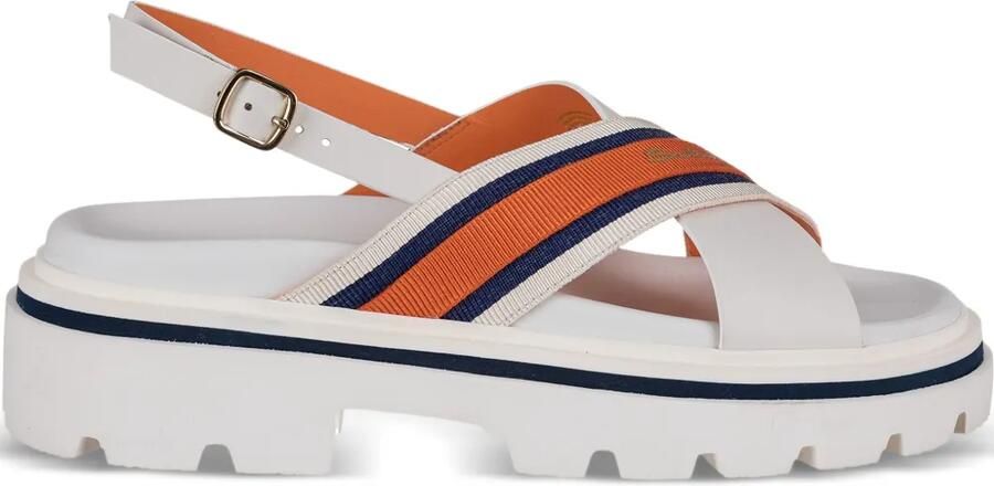 Santoni Sandalen met gekruiste bandjes Wit
