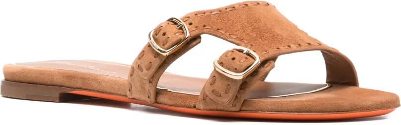 Santoni Sandalen met gesp Bruin - Foto 4