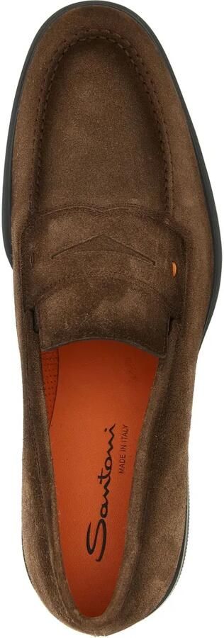 Santoni Shaded suède loafers Bruin - Foto 4