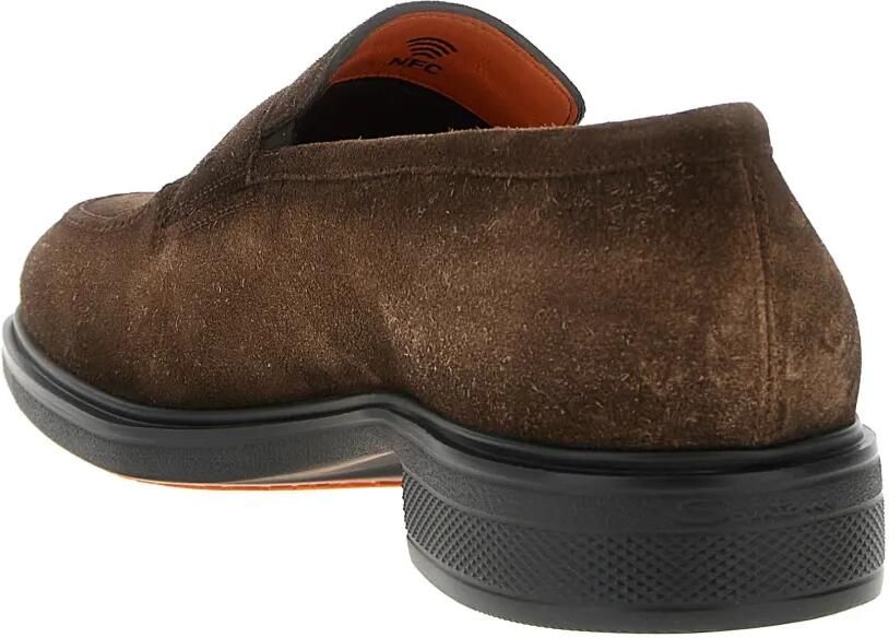 Santoni Shaded suède loafers Bruin - Foto 3