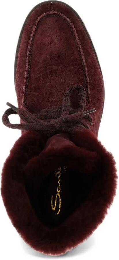 Santoni Enkellaarzen met lammy voering Rood - Foto 3