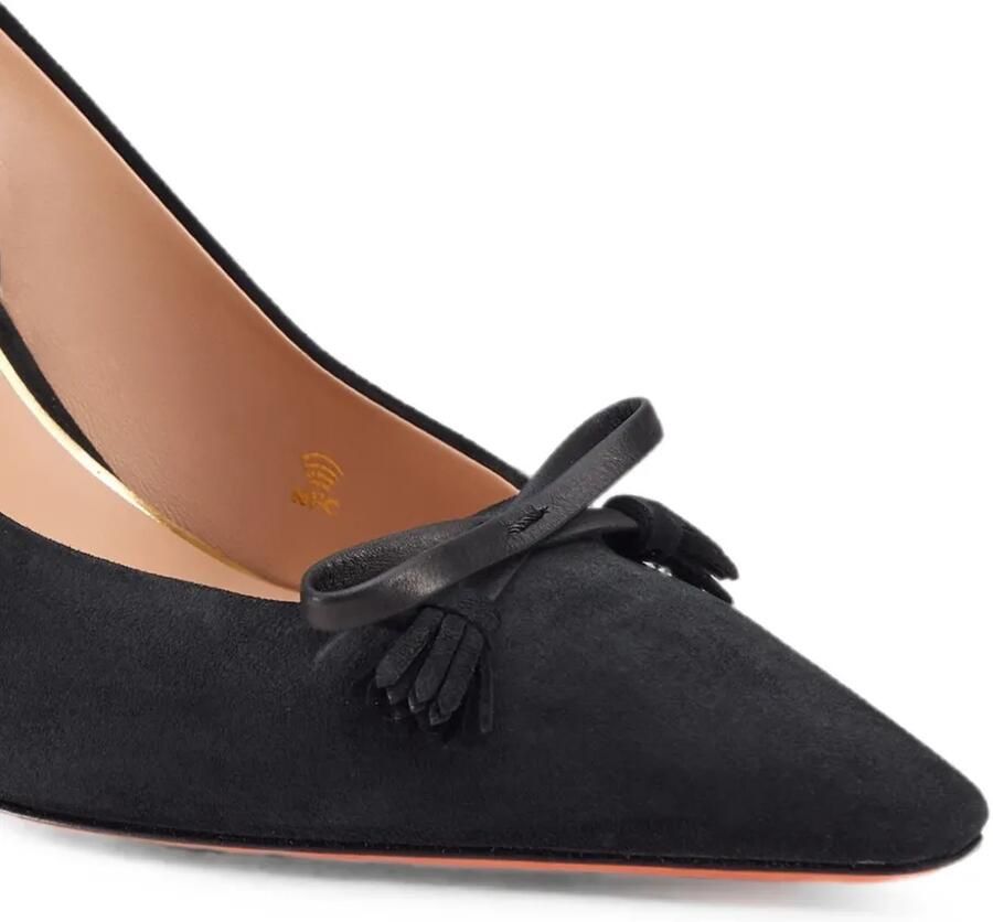 Santoni Slingback pumps met strikdetail Zwart - Foto 2