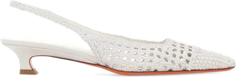 Santoni Slingback pumps Wit