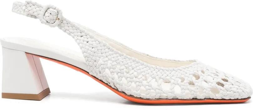 Santoni Slingback pumps Wit