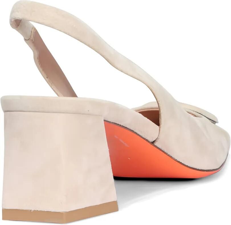 Santoni Slingback sandalen met gesp Beige - Foto 2
