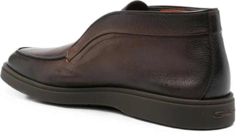 Santoni Slip-on laarzen van bewerkt leer Bruin - Foto 3