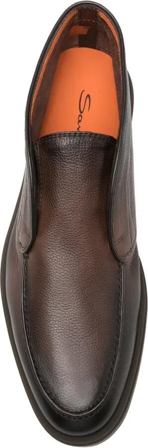 Santoni Slip-on laarzen van bewerkt leer Bruin - Foto 4