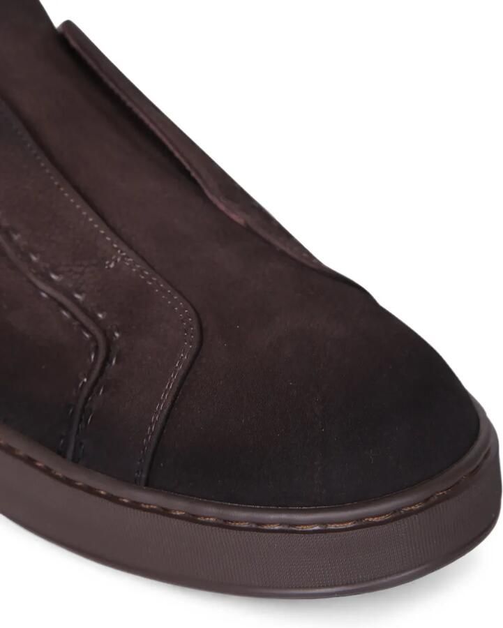 Santoni slip-on leather sneakers Bruin - Foto 2