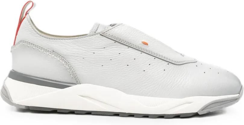 Santoni Sneakers met geperforeerd detail Grijs
