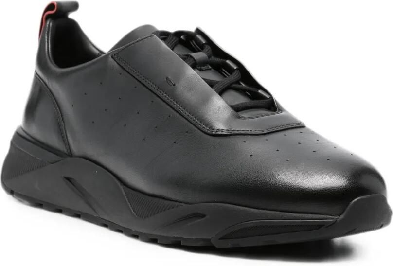 Santoni Sneakers met geperforeerd detail Zwart