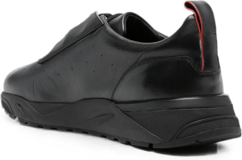 Santoni Sneakers met geperforeerd detail Zwart - Foto 2