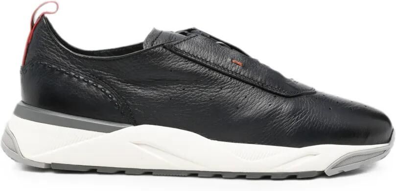 Santoni Sneakers met geperforeerde vlakken Zwart