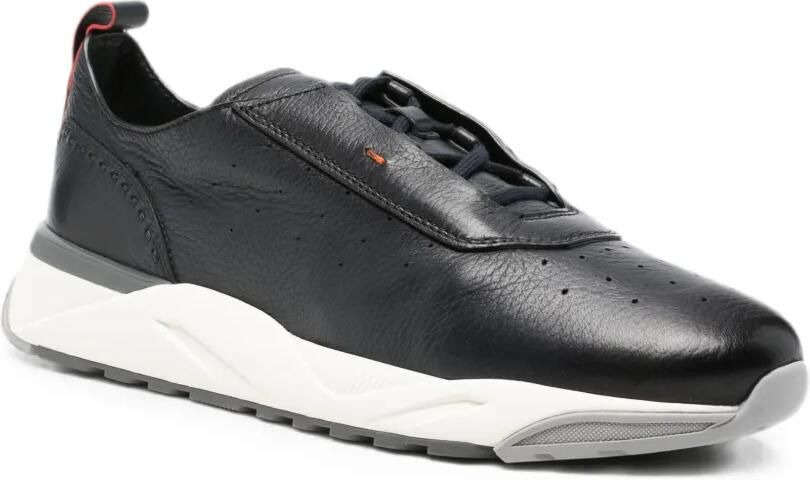 Santoni Sneakers met geperforeerde vlakken Zwart - Foto 3