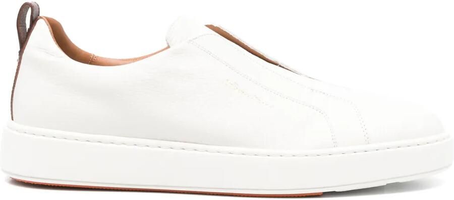 Santoni Sneakers met logoprint Beige