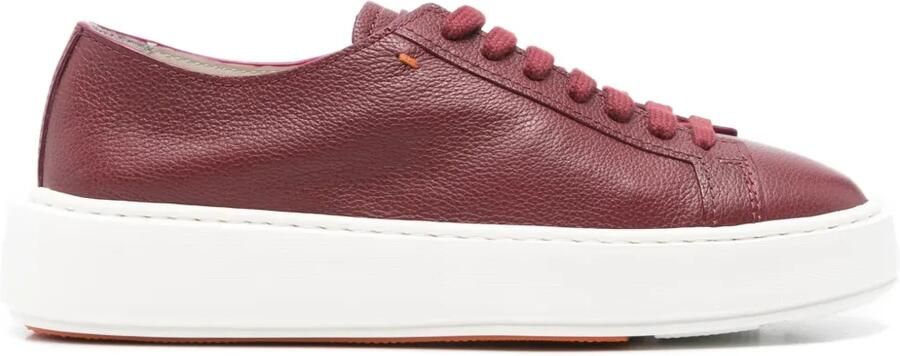 Santoni Sneakers met plateauzool Rood