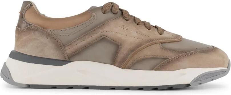 Santoni Sneakers met vlakken Beige