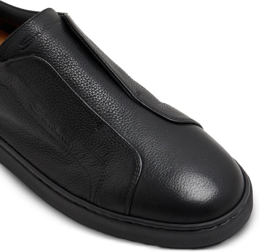 Santoni Sneakers van bewerkt leer Zwart - Foto 2