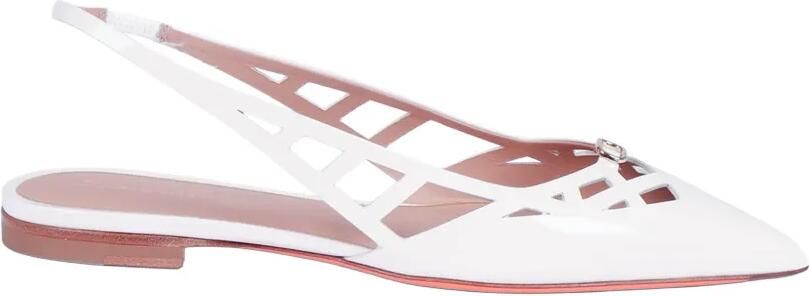 Santoni Stella slingback pumps met uitgesneden details Wit