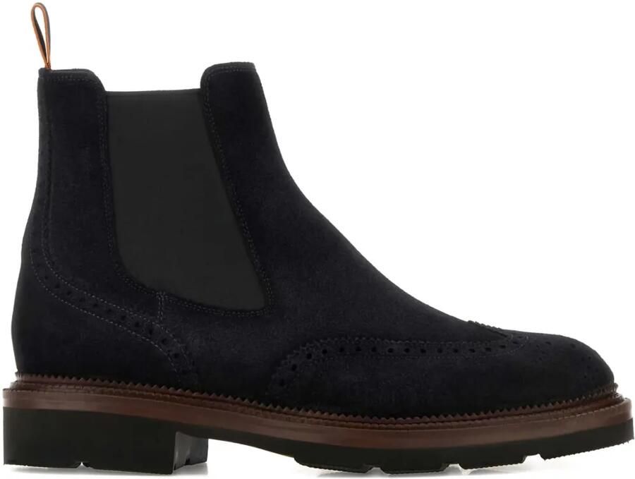 Santoni Suède Chelsea laarzen Blauw