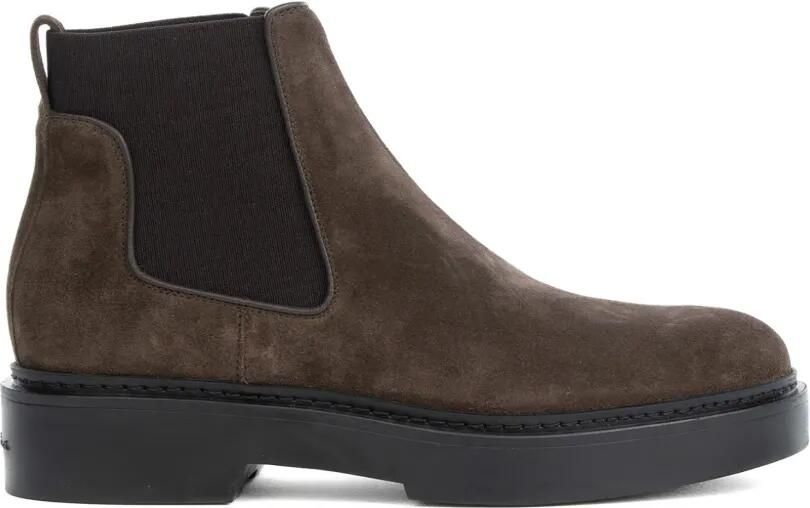 Santoni Suède Chelsea laarzen Bruin