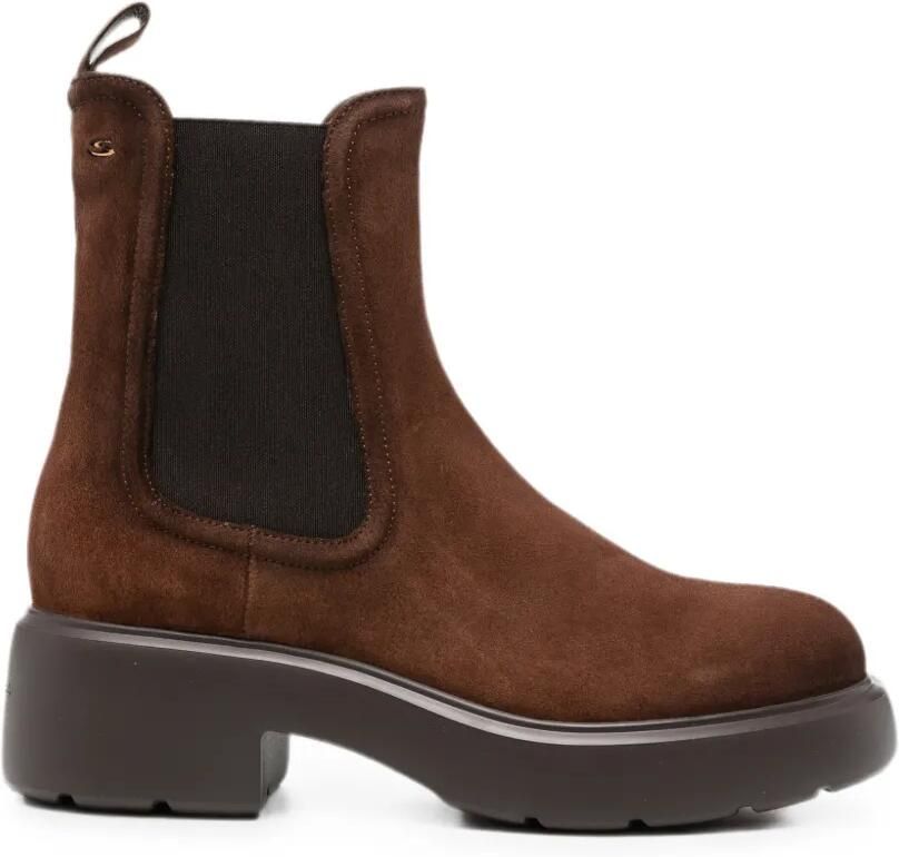 Santoni Suède Chelsea laarzen Bruin