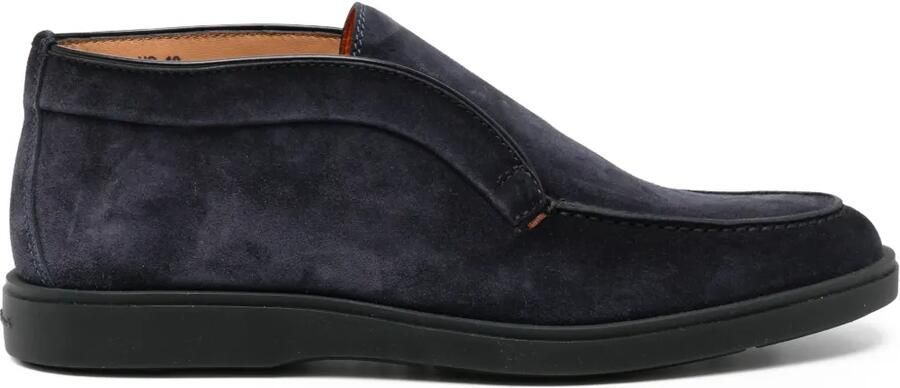 Santoni Suède desert boots Blauw