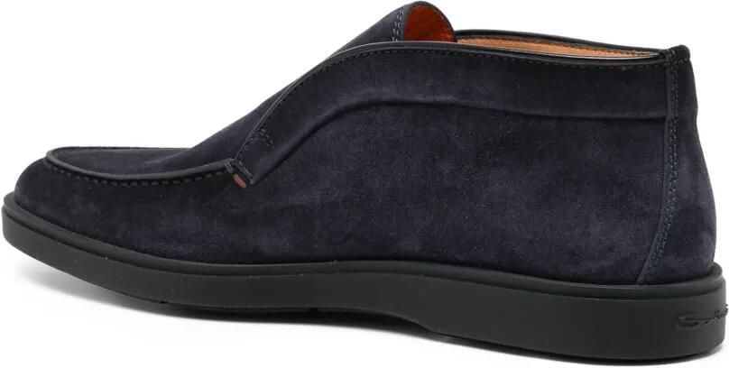 Santoni Suède desert boots Blauw - Foto 3