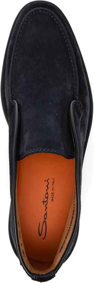 Santoni Suède desert boots Blauw - Foto 4