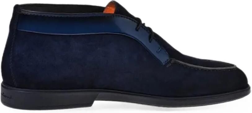 Santoni Suède desert boots Blauw