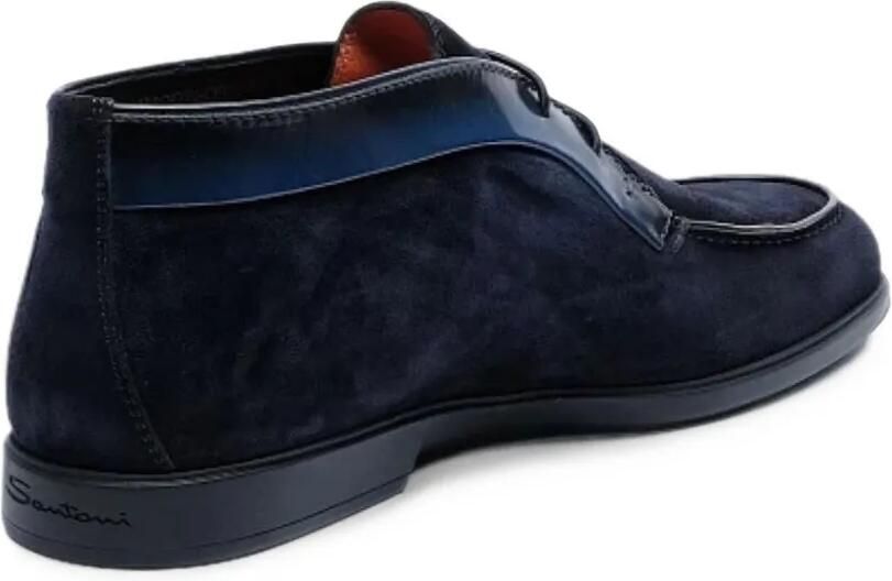 Santoni Suède desert boots Blauw - Foto 3