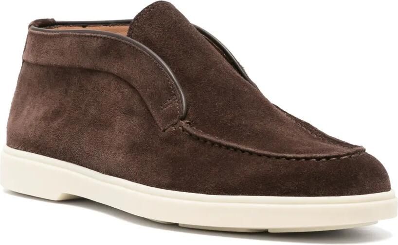 Santoni Suède desert boots Bruin - Foto 2