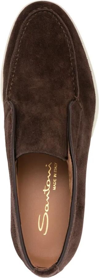 Santoni Suède desert boots Bruin - Foto 4