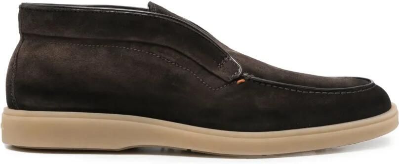 Santoni Suède desert boots Bruin