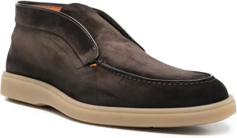 Santoni Suède desert boots Bruin - Foto 2