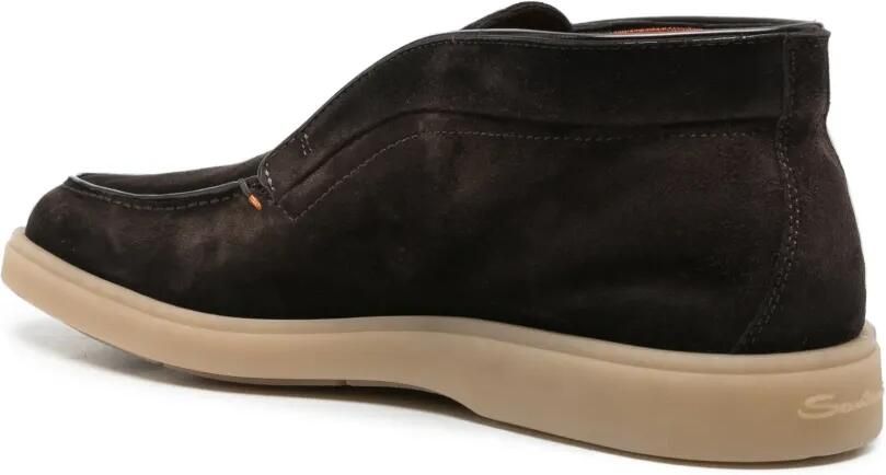 Santoni Suède desert boots Bruin - Foto 3