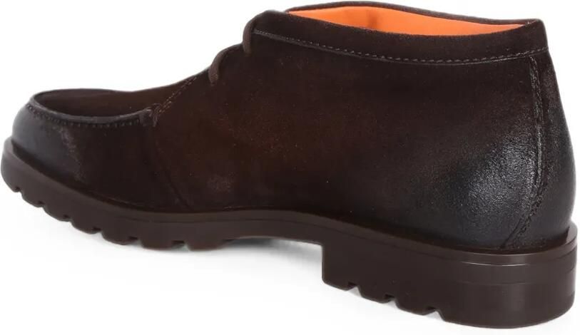 Santoni Suède desert boots met vlakken Bruin - Foto 4