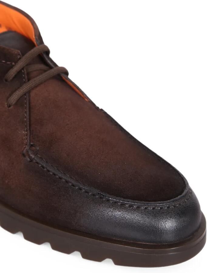 Santoni Suède desert boots met vlakken Bruin - Foto 2