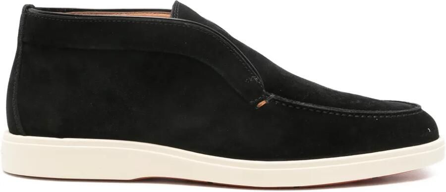 Santoni Suède desert boots Zwart