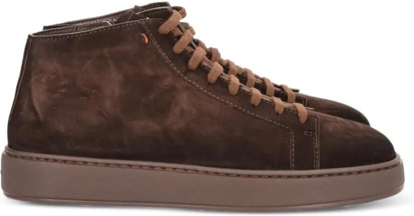 Santoni Suède sneakers Bruin