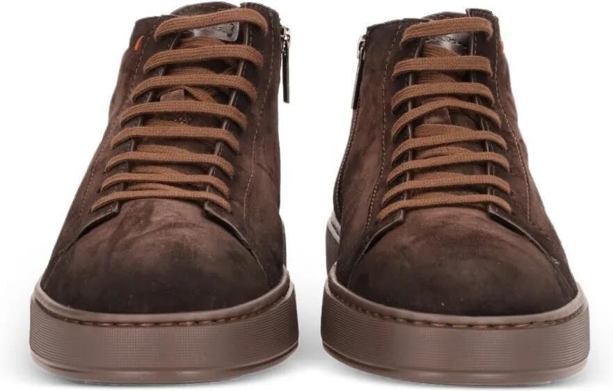 Santoni Suède sneakers Bruin - Foto 3