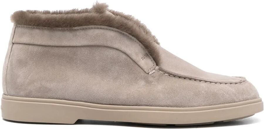 Santoni Suède laarzen Beige