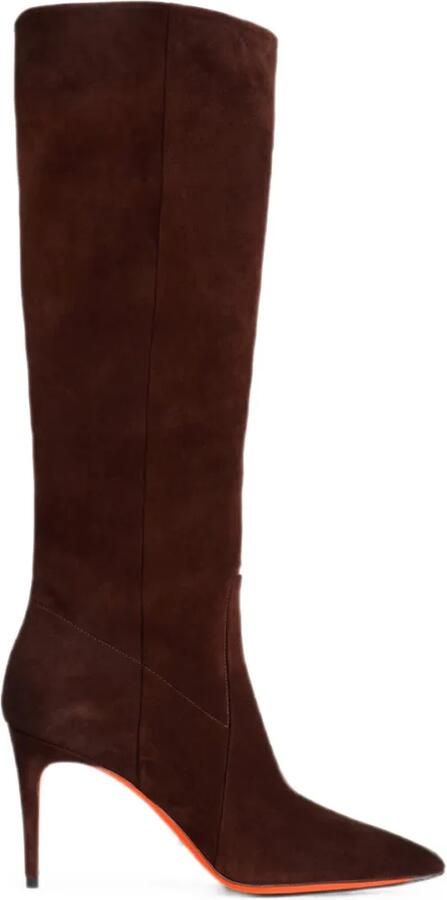 Santoni Suède laarzen Bruin
