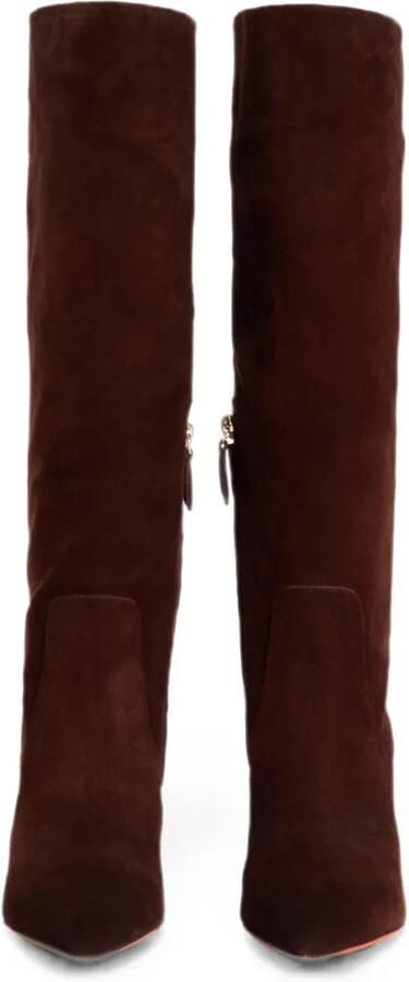 Santoni Suède laarzen Bruin - Foto 4