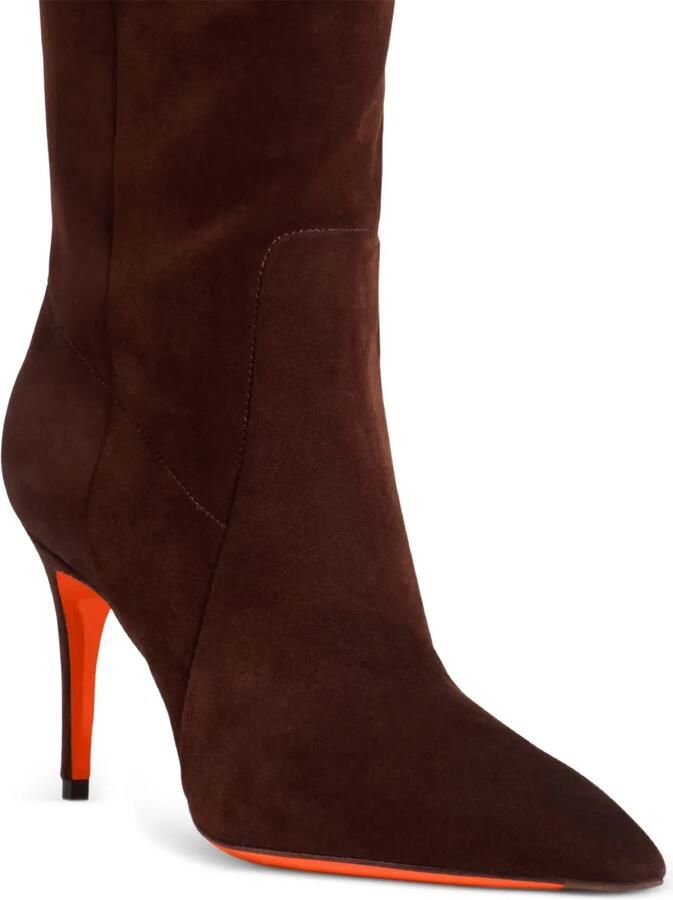 Santoni Suède laarzen Bruin - Foto 2