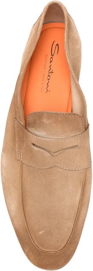 Santoni Suède loafers Beige