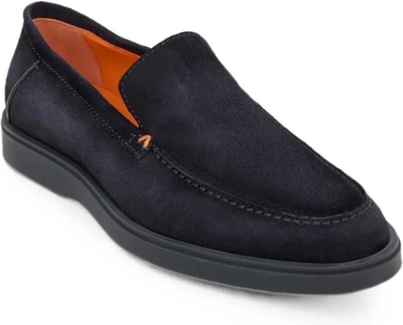 Santoni Suède loafers Blauw - Foto 3