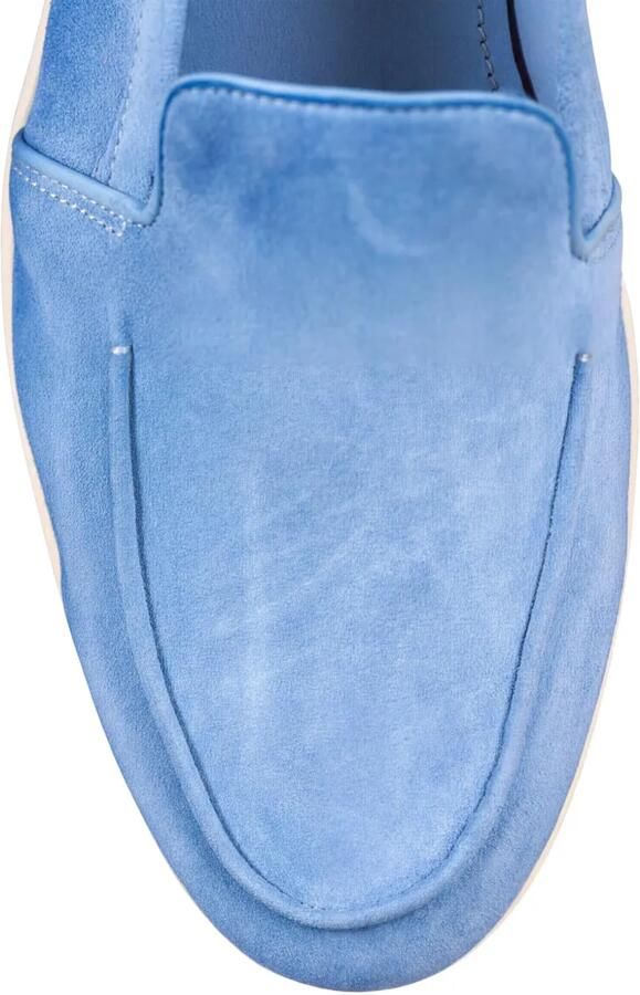 Santoni Suède loafers Blauw - Foto 3